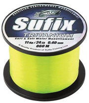 Fir Monofilament Sufix Tritanium, Neon Chartreuse, 9kg-20lbs, 0.37mm, 895m