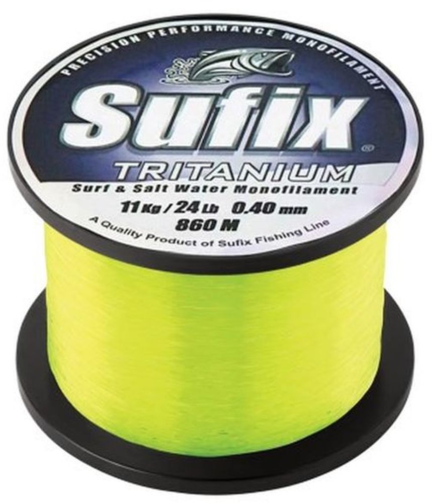 Fir Monofilament Sufix Tritanium, Neon Chartreuse, 9kg-20lbs, 0.37mm, 895m