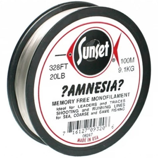 Fir Monofilament Sunset Amnesia Clear, 15lb/6.8kg, 100m
