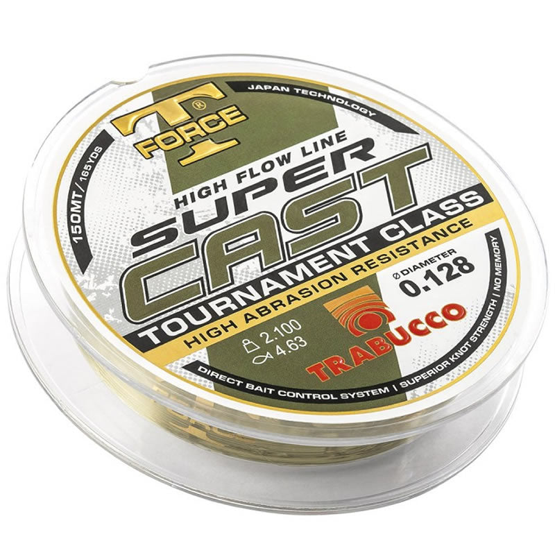 Fir Monofilament TRABUCCO T Force Super Cast, Pearl Green, 300m, 0.255mm, 8.40kg