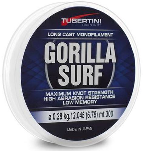 Fir Monofilament TUBERTINI Gorilla Surf, 2.85kg, 0.18mm, 500m