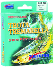 Fir Monofilament TUBERTINI Trota Tremarella Competition, 0.16mm, 2.45kg, 500m