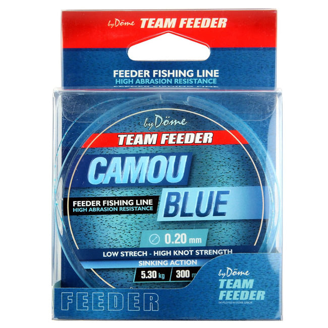 Fir Monofilament Team Feeder By Dome Camou Blue 300m 0.20mm 5.30kg
