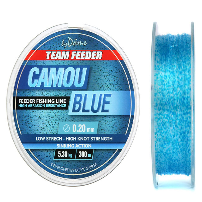 Fir Monofilament Team Feeder By Dome Camou Blue 300m 0.20mm 5.30kg