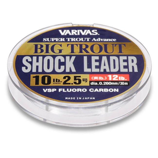 Fir Monofilament Varivas Big Trout Shockleader Fluorocarbon Vsp 30m