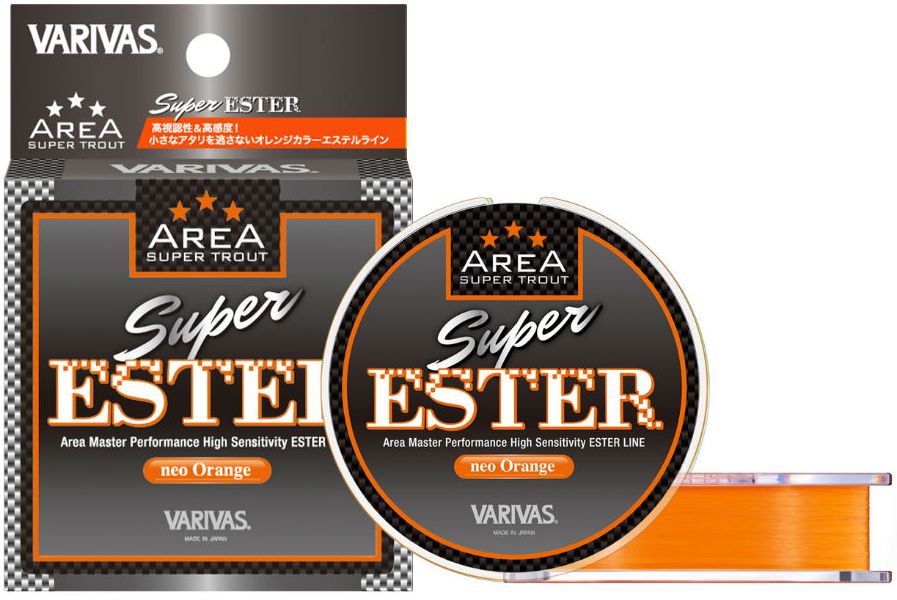 Fir Monofilament Varivas Super Trout Area Ester, Neo Orange, 0.090mm, 1.4lbs, 140m