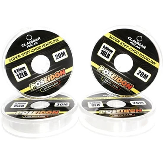 Fir Monofilament pentru Monturi CLAUMAR Poseidon Super Stiff Clear 20m
