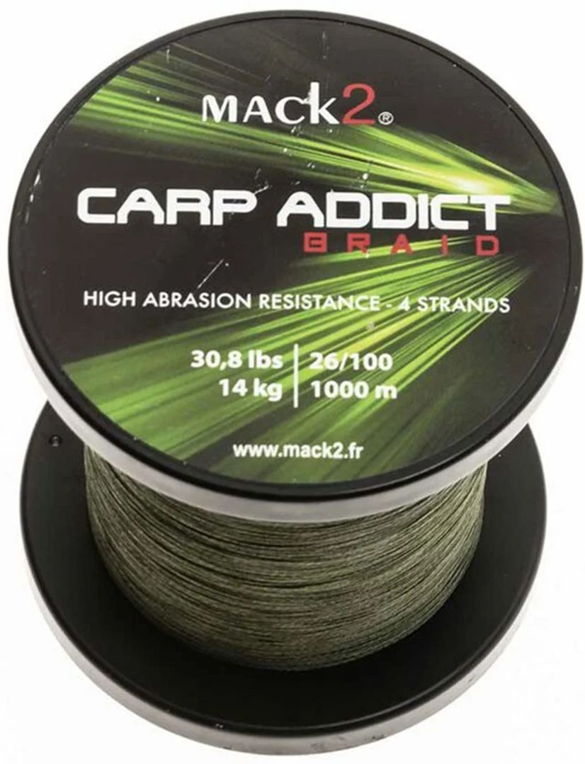Fir Multifilament MACK2 Carp Addict Kaki, 22kg, 0.33mm, 1000m
