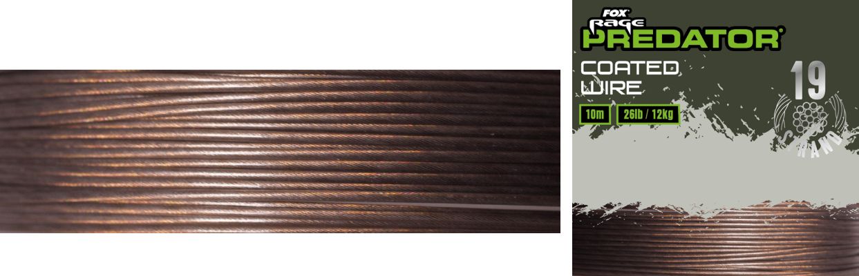 Fir Struna Fox Rage 19-S Coated Steel Wire, 26lb/12kg, 10m 
