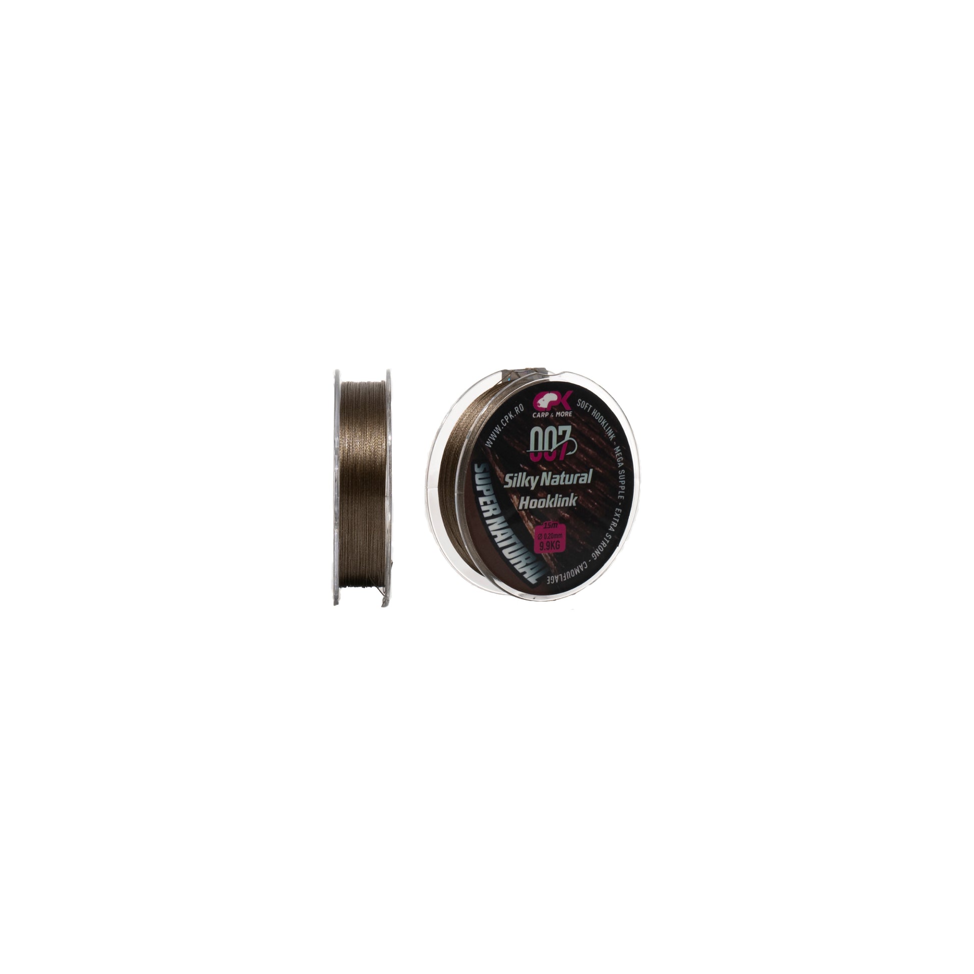 Fir Textil 007 CPK SILKY NATURAL Hooklink 0.20 MM 22 lb/ 9.9 kg BROWN