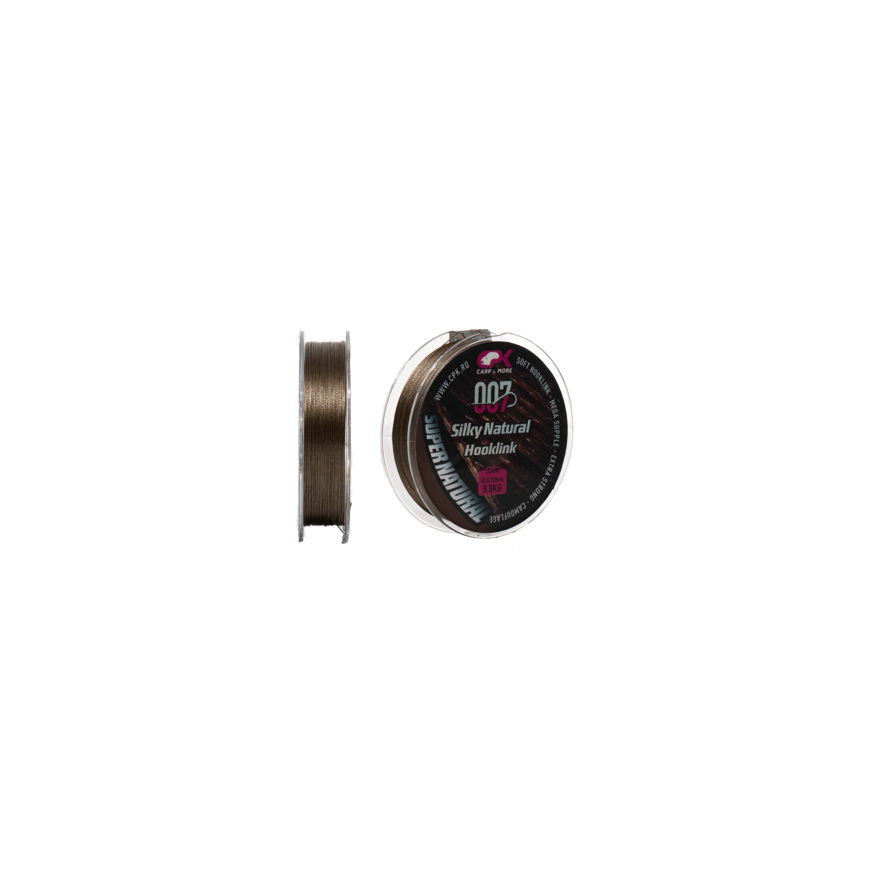 Fir Textil 007 CPK SILKY NATURAL Hooklink 0.20 MM 22 lb/ 9.9 kg BROWN