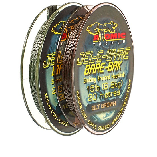 Fir Textil Atomic Tackle Jel E Wyre Bare Bak Green, 25lb, 20m 