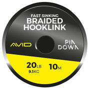 Fir Textil Avid Carp Pindown Braided Hooklink 10m 20lbs