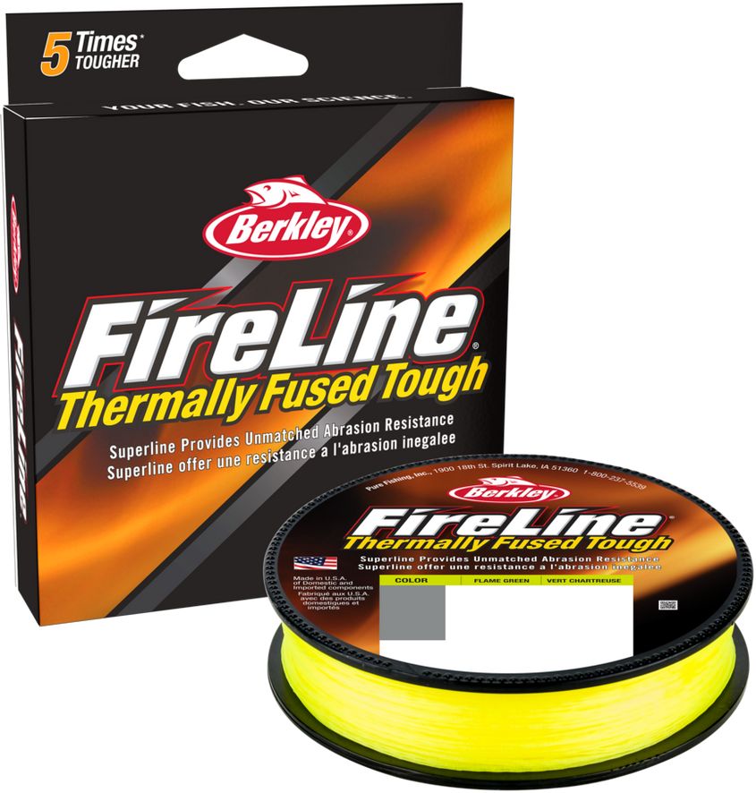 Fir Textil BERKLEY FireLine Fused Original, Flame Green, 0.12mm, 7.20kg, 150m
