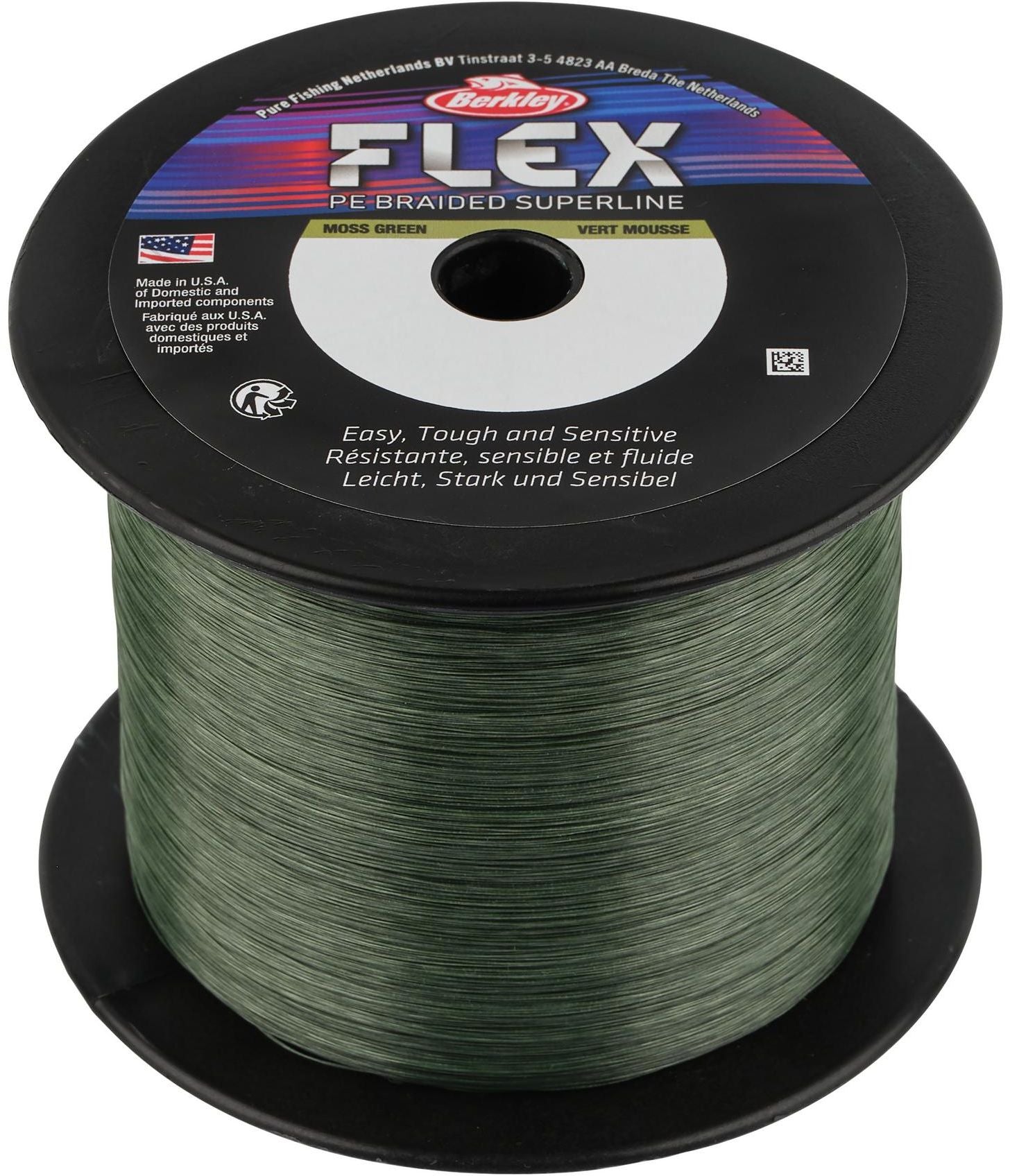 Fir Textil BERKLEY Flex Braid, Moss Green, 0.22mm, 9kg, 275m
