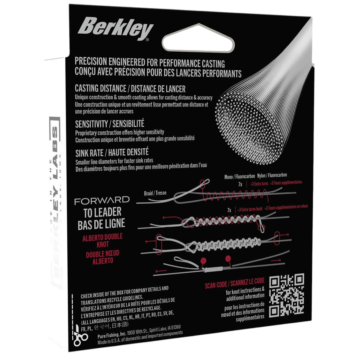 Fir Textil BERKLEY Forward, Crystal, 300m, 0.08mm, 2.05kg