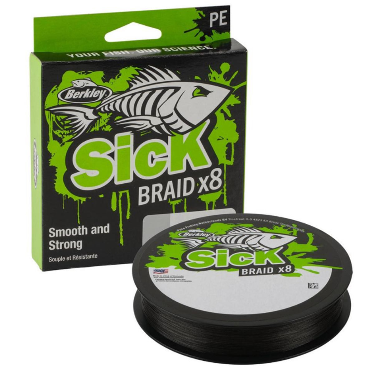 Fir Textil BERKLEY Sick Braid, Black, 300m, 0.12mm, 11.2kg