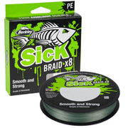 Fir Textil BERKLEY Sick Braid, Moss Green, 0.10mm, 7.50kg 2000m