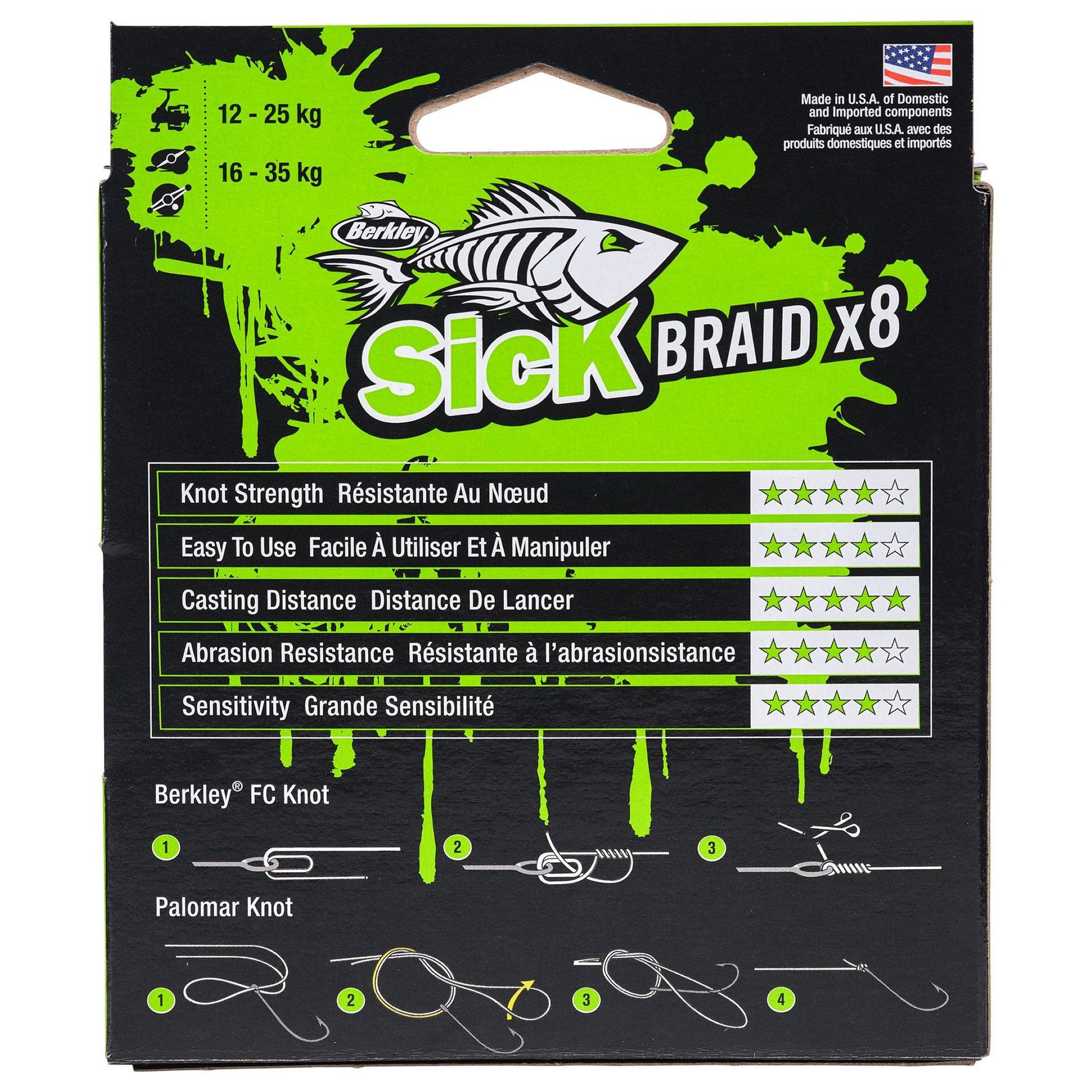 Fir Textil BERKLEY Sick Braid, Moss Green, 0.19mm, 18.00kg 2000m