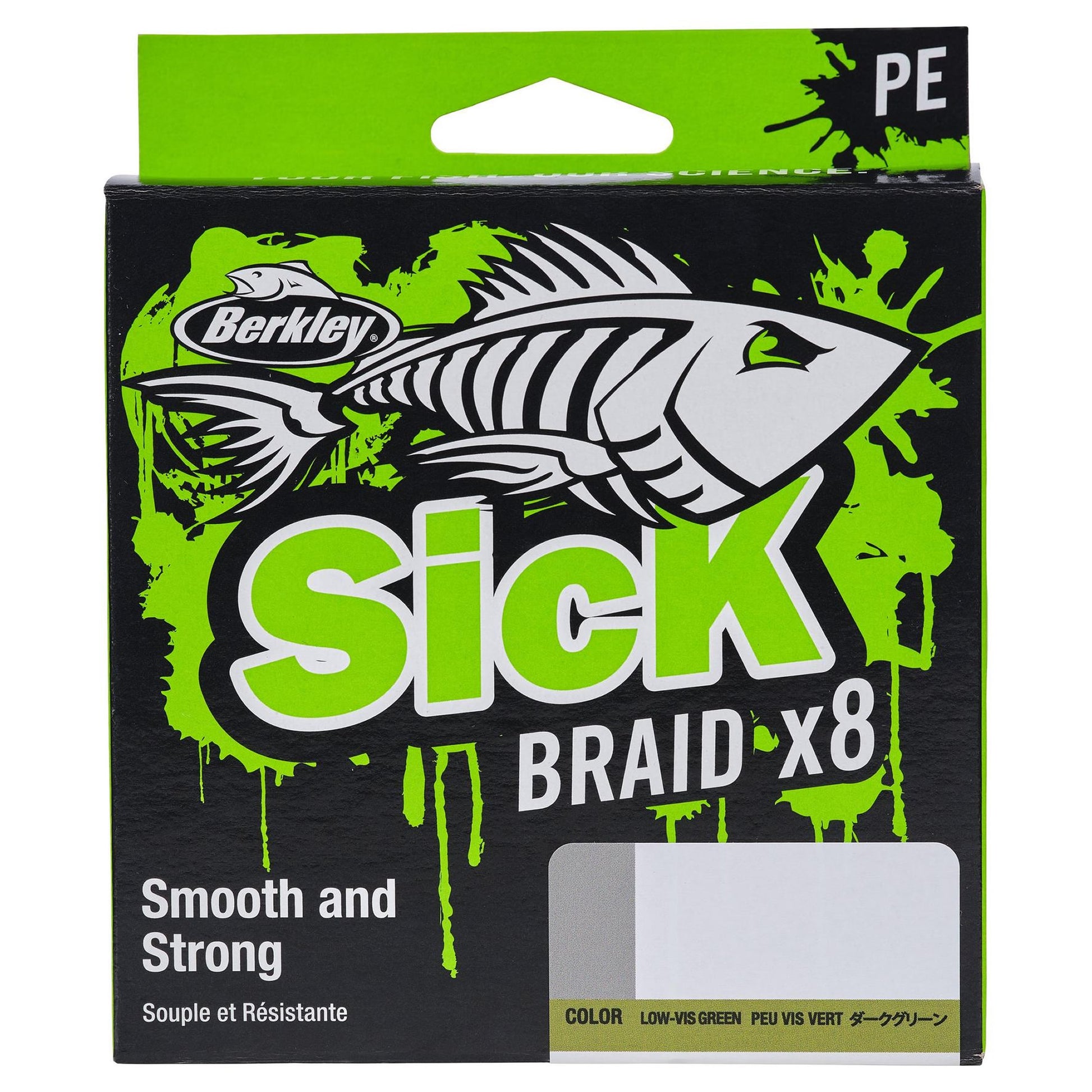 Fir Textil BERKLEY Sick Braid, Moss Green, 0.23mm, 23.60kg 2000m