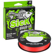 Fir Textil BERKLEY Sick Braid, Red, 0.14mm, 16.5kg 2000m