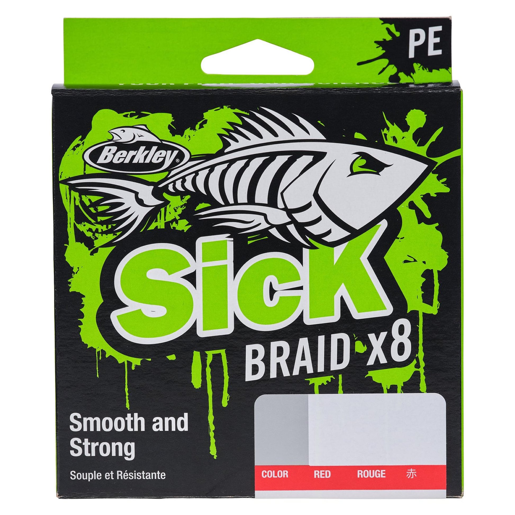 Fir Textil BERKLEY Sick Braid, Red, 0.19mm, 18kg 2000m