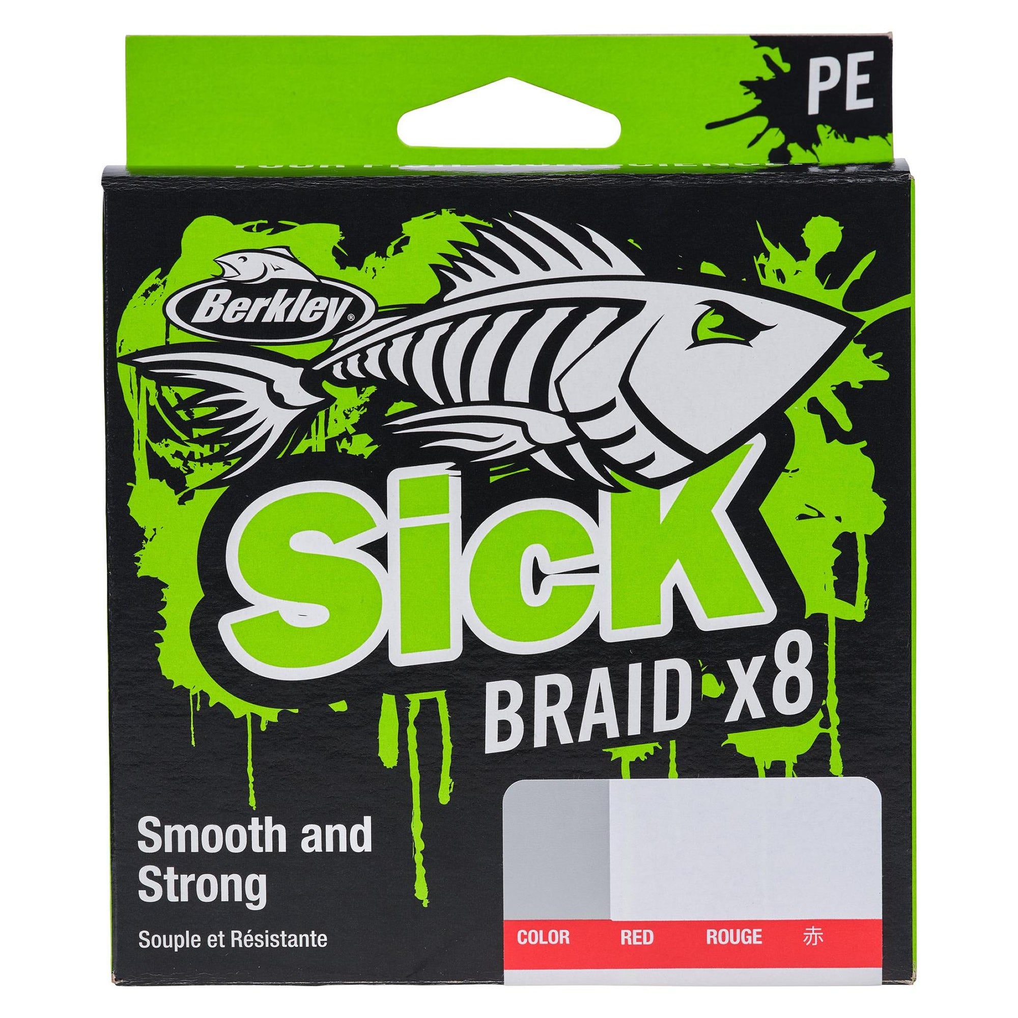 Fir Textil BERKLEY Sick Braid, Red, 0.19mm, 18kg 2000m