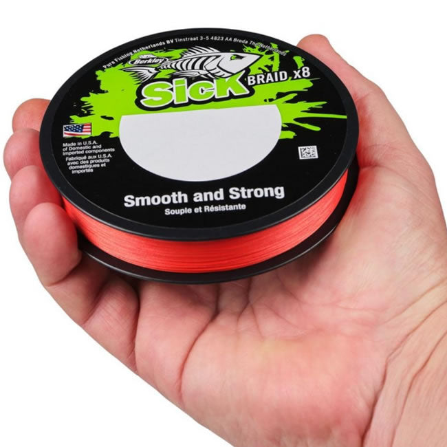 Fir Textil BERKLEY Sick Braid, Red, 150m, 0.19mm, 18.0kg