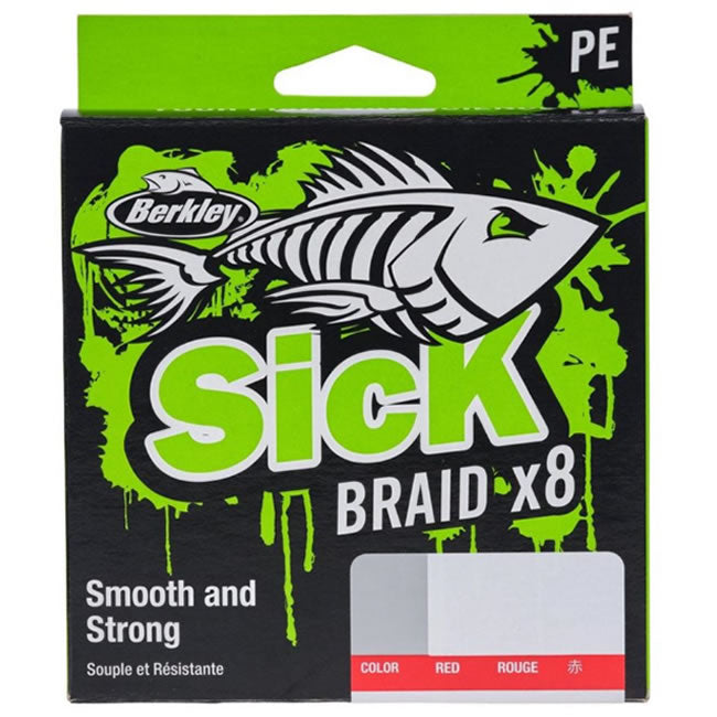 Fir Textil BERKLEY Sick Braid, Red, 150m, 0.23mm, 23.6kg