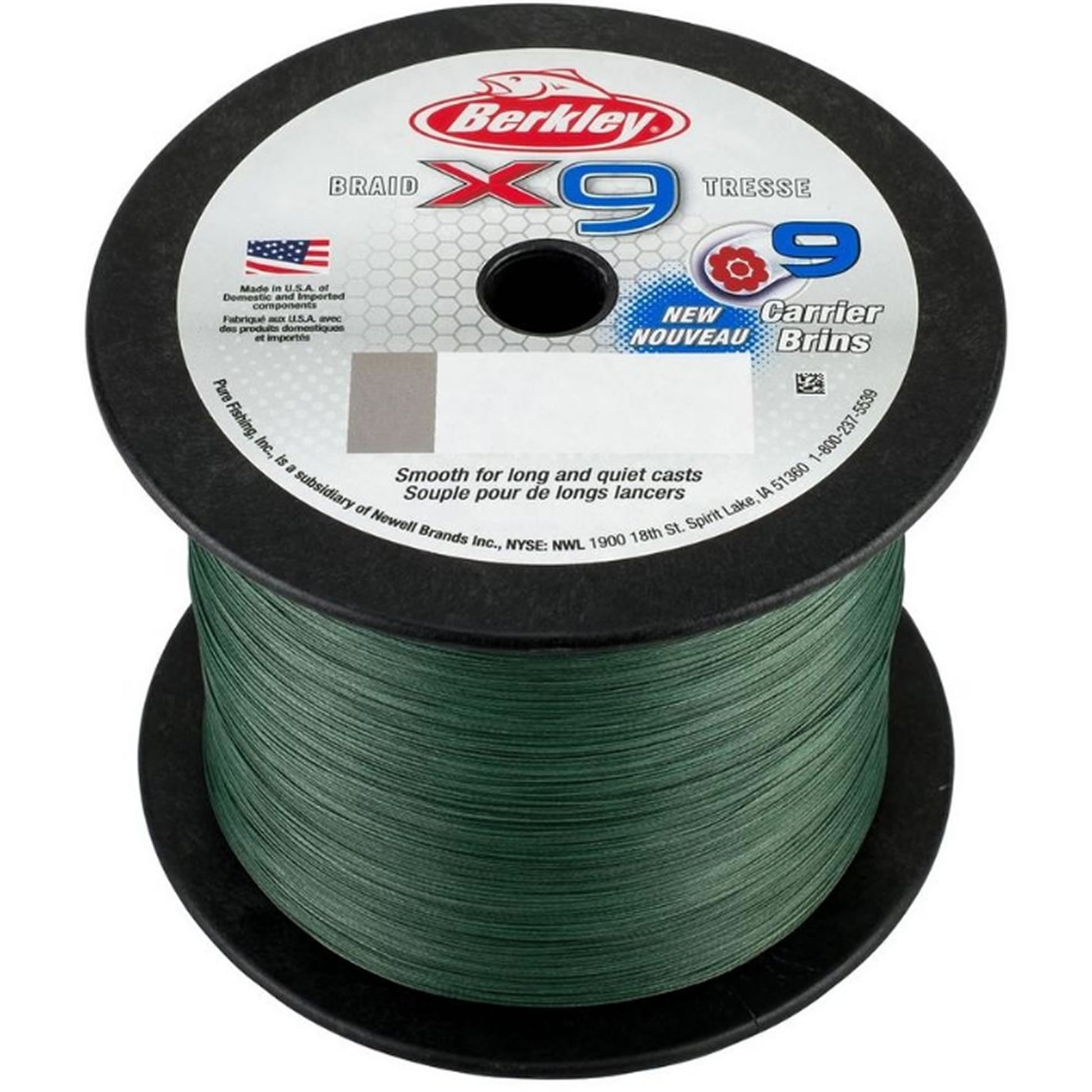 Fir Textil BERKLEY Superline X9 Low vis Green, 2000m, 0.40mm, 45.60kg