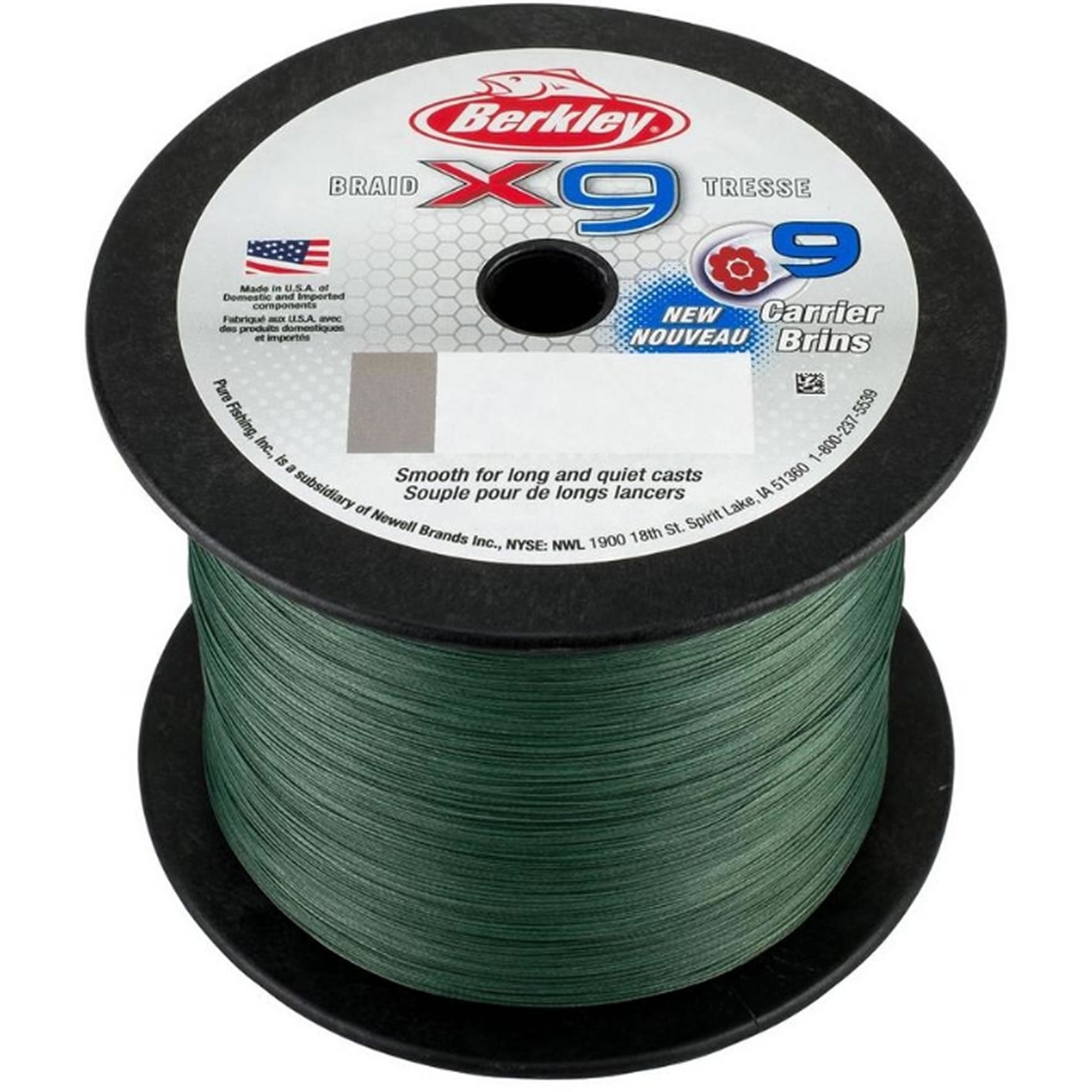 Fir Textil BERKLEY Superline X9 Low vis Green, 2000m, 0.40mm, 45.60kg