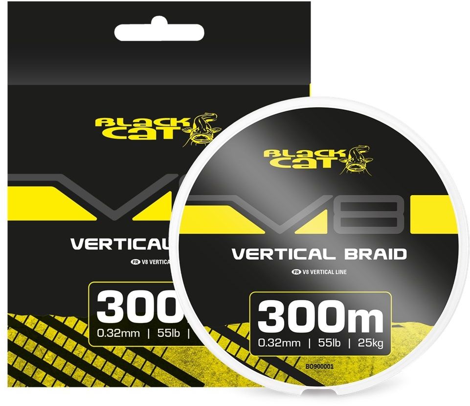 Fir Textil BLACK CAT V8-Line, 0.32mm, 25kg, 300m, Camo