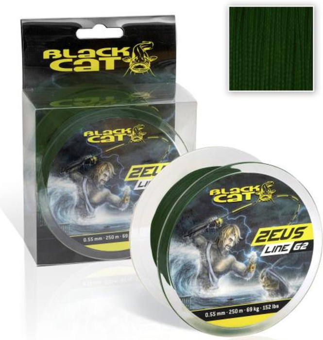 Fir Textil BLACK CAT Zeus Line G2, Green, 46kg, 0.45mm, 400m