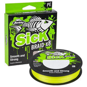 Fir Textil Berkley Sick Braid, HV Yellow, 150m, 0.08mm, 6kg