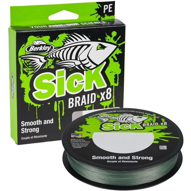 Fir Textil Berkley Sick Braid, Moss Green, 150m, 0.10mm, 7.5kg