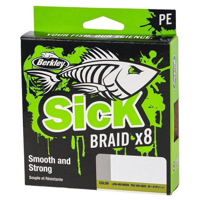 Fir Textil Berkley Sick Braid, Moss Green, 150m, 0.39mm, 46.3kg