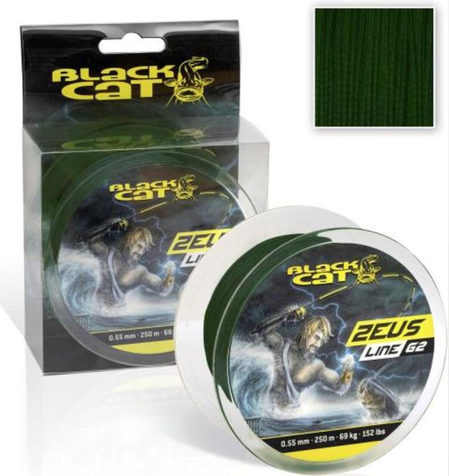 Fir Textil Black Cat Zeus Line G2, Green, 37kg, 0.38mm, 250m