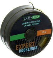 Fir Textil CARP PRO Sinking Hooklink Gravel Brown 10m
