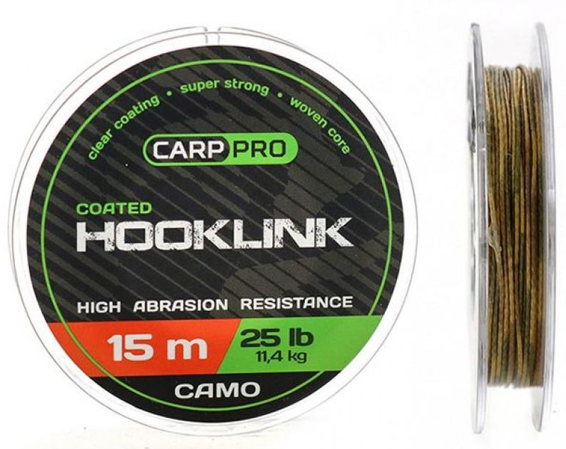 Fir Textil CARP PRO Soft Coated Hooklink Camo 15m
