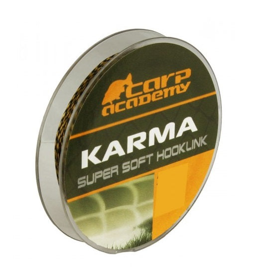 Fir Textil Carp Academy Karma Hooklink 20m 25lb Brown