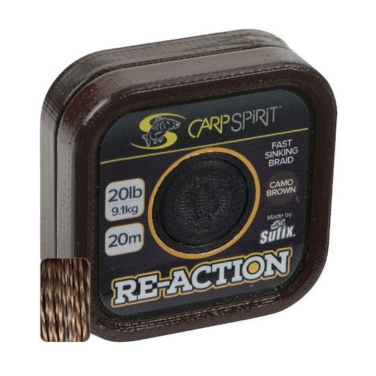 Fir Textil Carp Spirit Reaction Braid Camo Brown 20m 35lbs 15.90kg