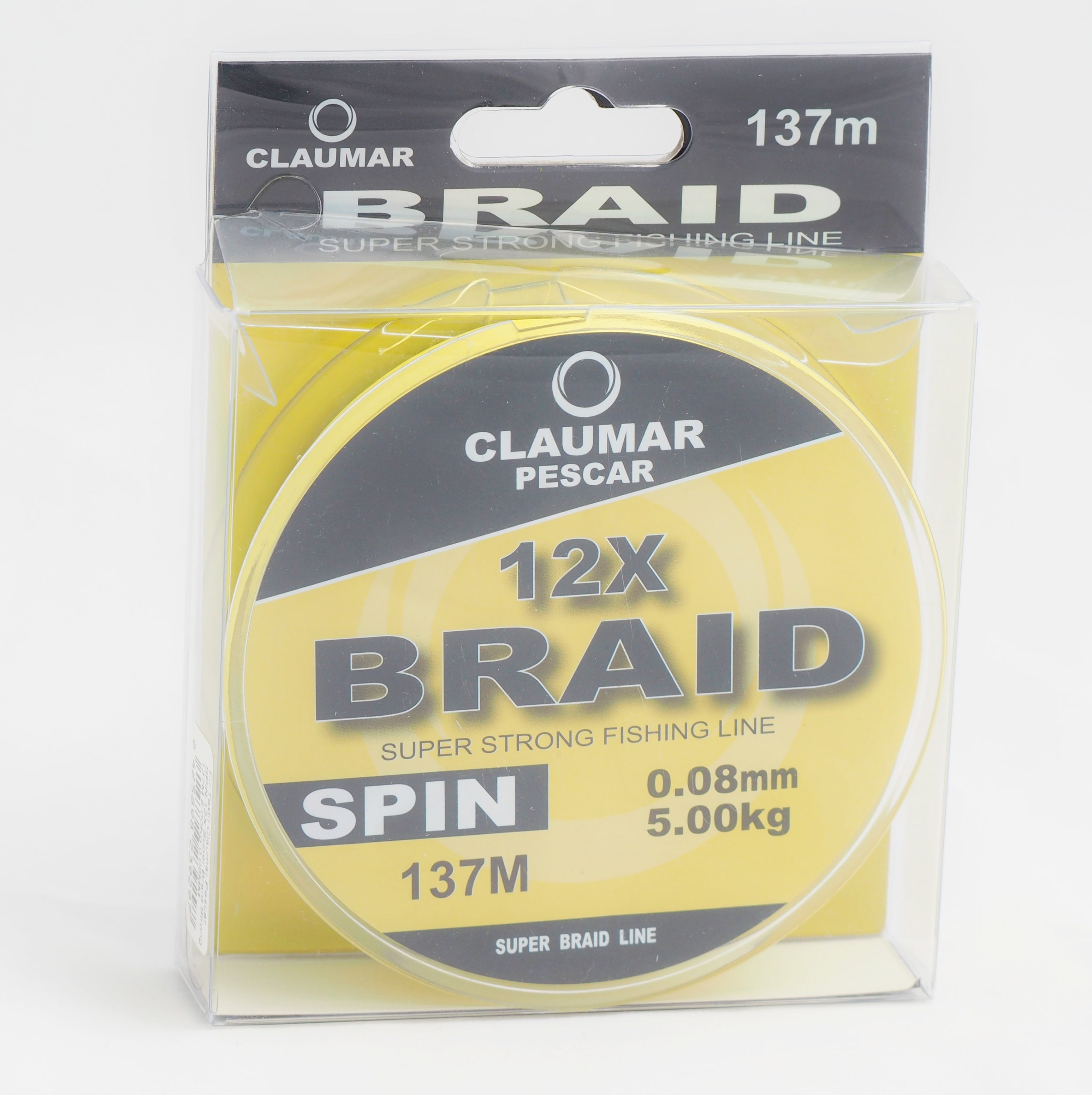 Fir Textil Claumar Pescar SPIN 12X Super Braid Strong 137M 29.00Kg 0.20MM