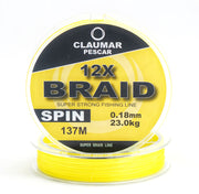 Fir Textil Claumar Pescar SPIN 12X Super Braid Strong 137M 5.00Kg 0.08MM