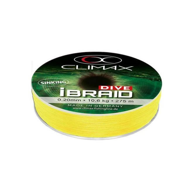 Fir Textil Climax Ibraid Dive Sinking Fluo Yellow 135m