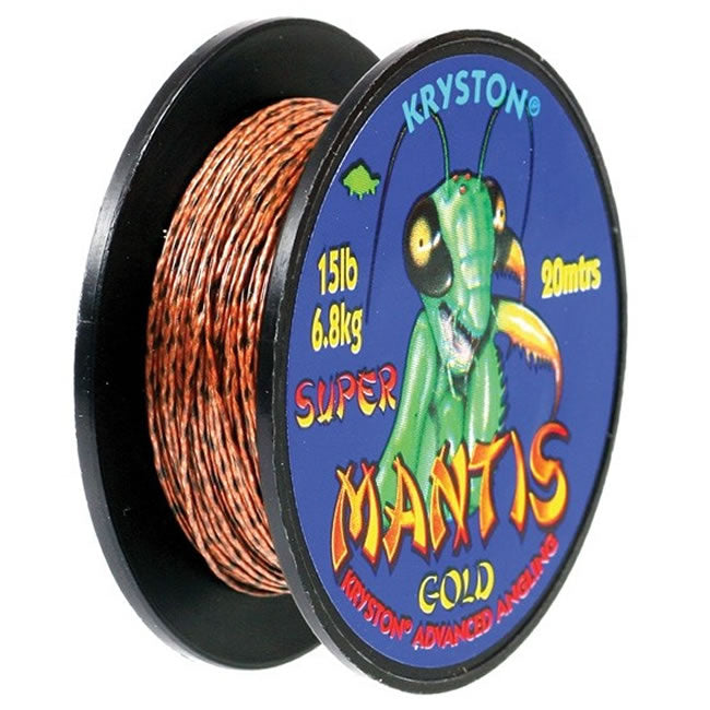 Fir Textil Cu Camasa Kryston Super Mantis Coated Braid, Grawel Brown, 20m, 15lbs