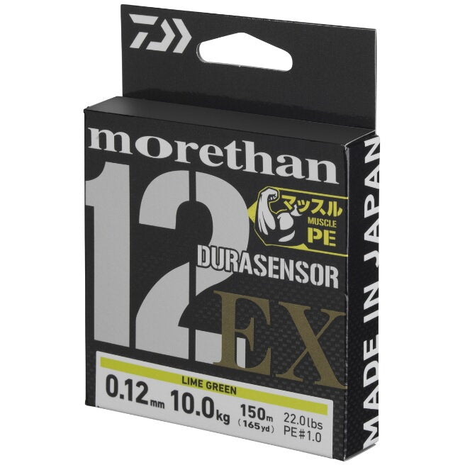 Fir Textil DAIWA Morethan Durasensor X12 EX+SI3 Lime Green 150m