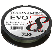 Fir Textil Daiwa Tournament 8xBraid EVO+ Verde, 0.20mm, 135m, 18kg