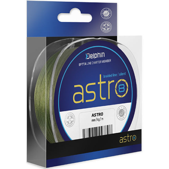 Fir Textil Delphin ASTRO 8 Verde, 300m, 0.13mm, 7.7kg