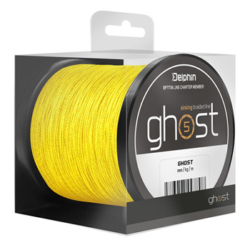 Fir Textil Delphin GHOST 4+1, Galben, 200m, 0.16mm, 8.2kg