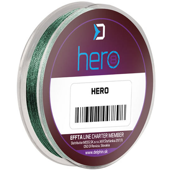 Fir Textil Delphin HERO 8 Verde, 0.22mm, 17.70kg, 15m